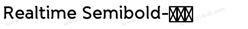 Realtime Semibold字体转换